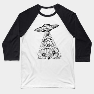 Floral Abduction Baseball T-Shirt